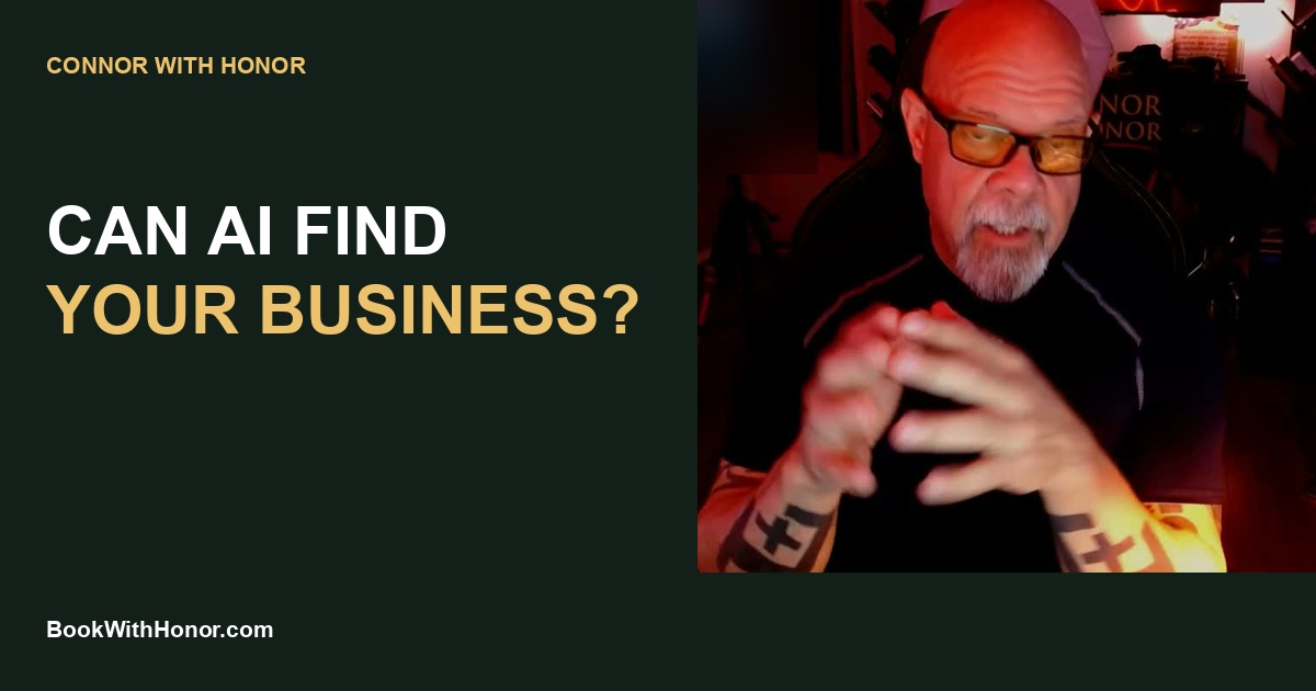 Connor MacIvor discussing whether AI can find and understand a business